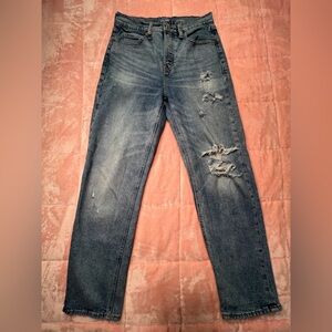 Old Navy Women’s Distressed Skinny Jeans - Dark Blue